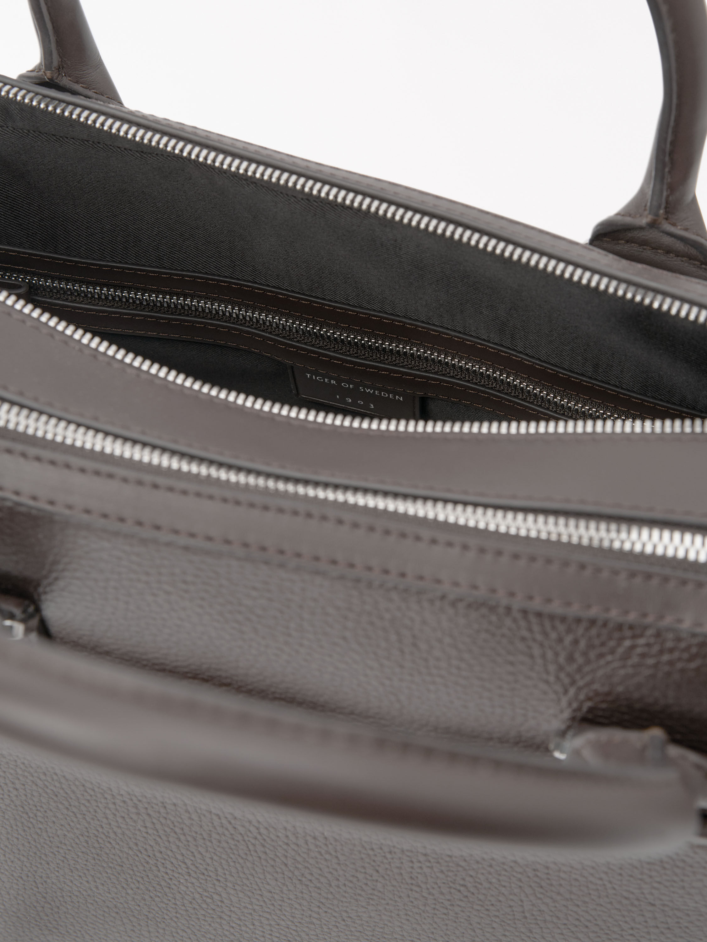 Burin Leather Briefcase - 4