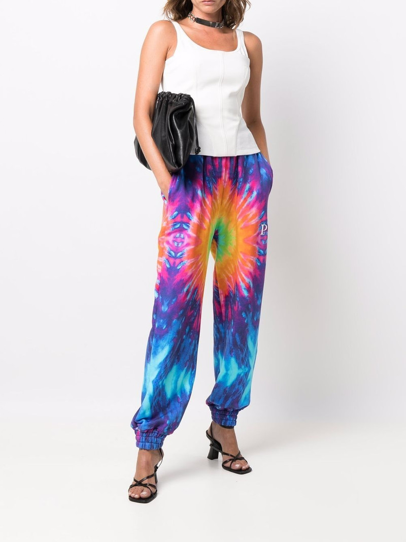 PHILIPP PLEIN tie-dye tracksuit bottoms outlook