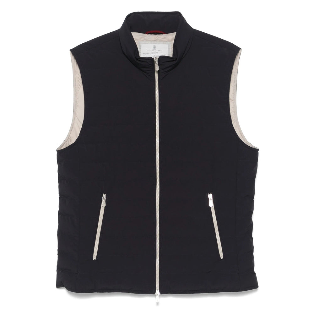 Brunello Cucinelli Blue Jackets - Waistcoats & Gilets Men - 1