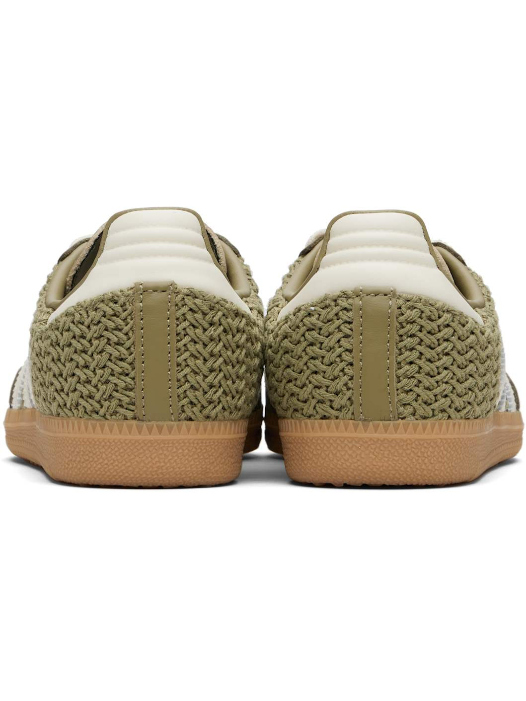 Green & Off-White Samba OG Sneakers - 2