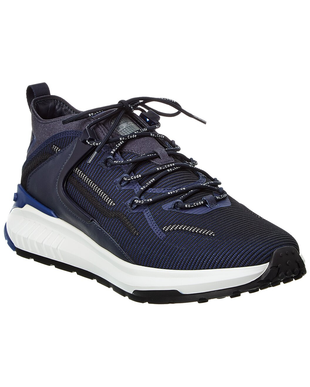 TOD’s No_Code Knit & Leather Sneaker - 1
