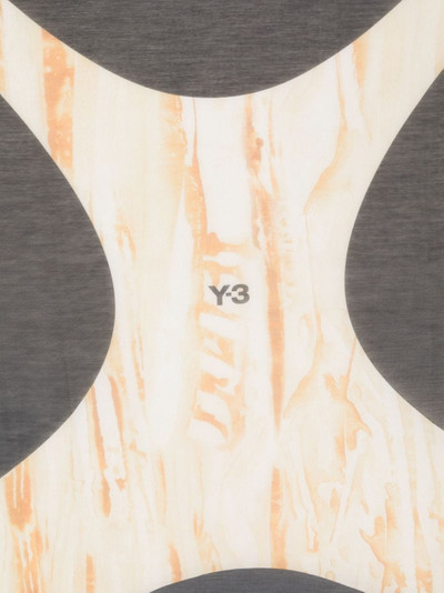 Y-3 abstract-print scarf outlook