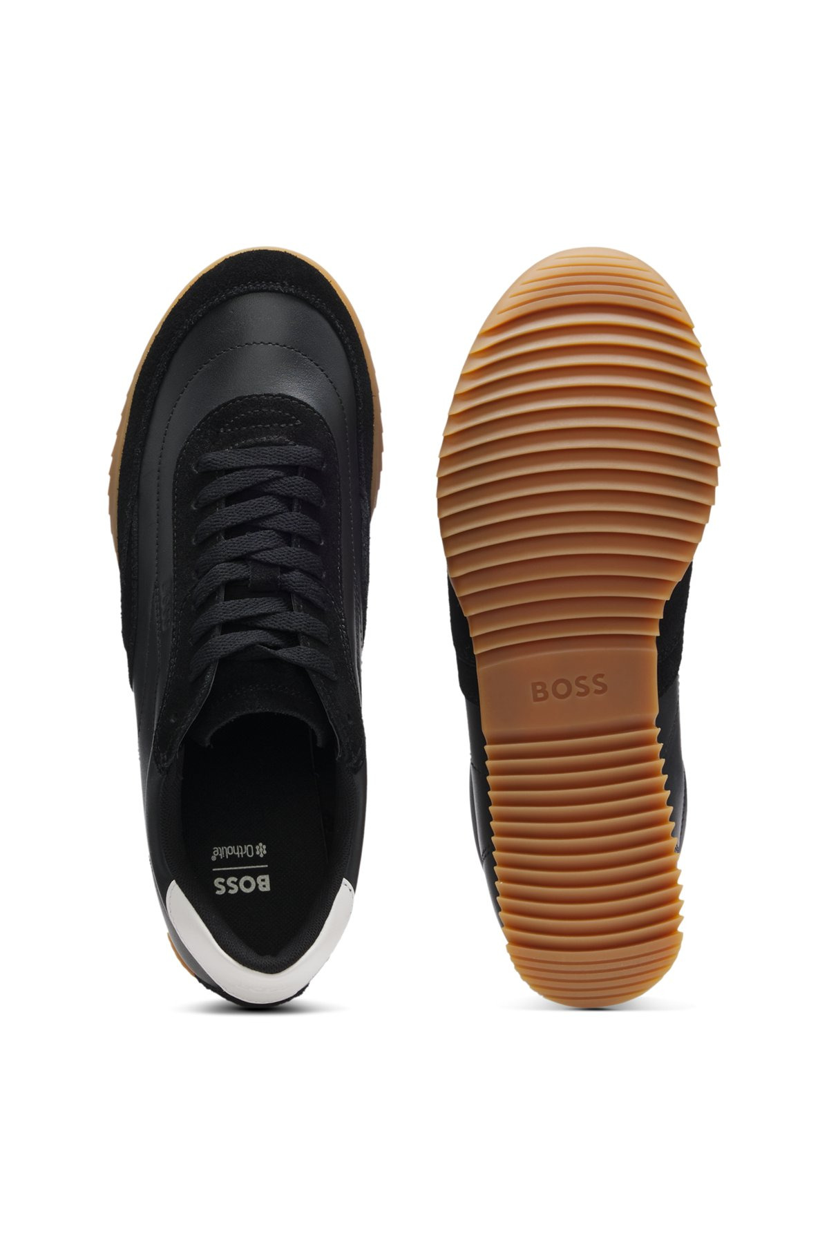 TRAINERS IN LEATHER AND SUEDE - 3