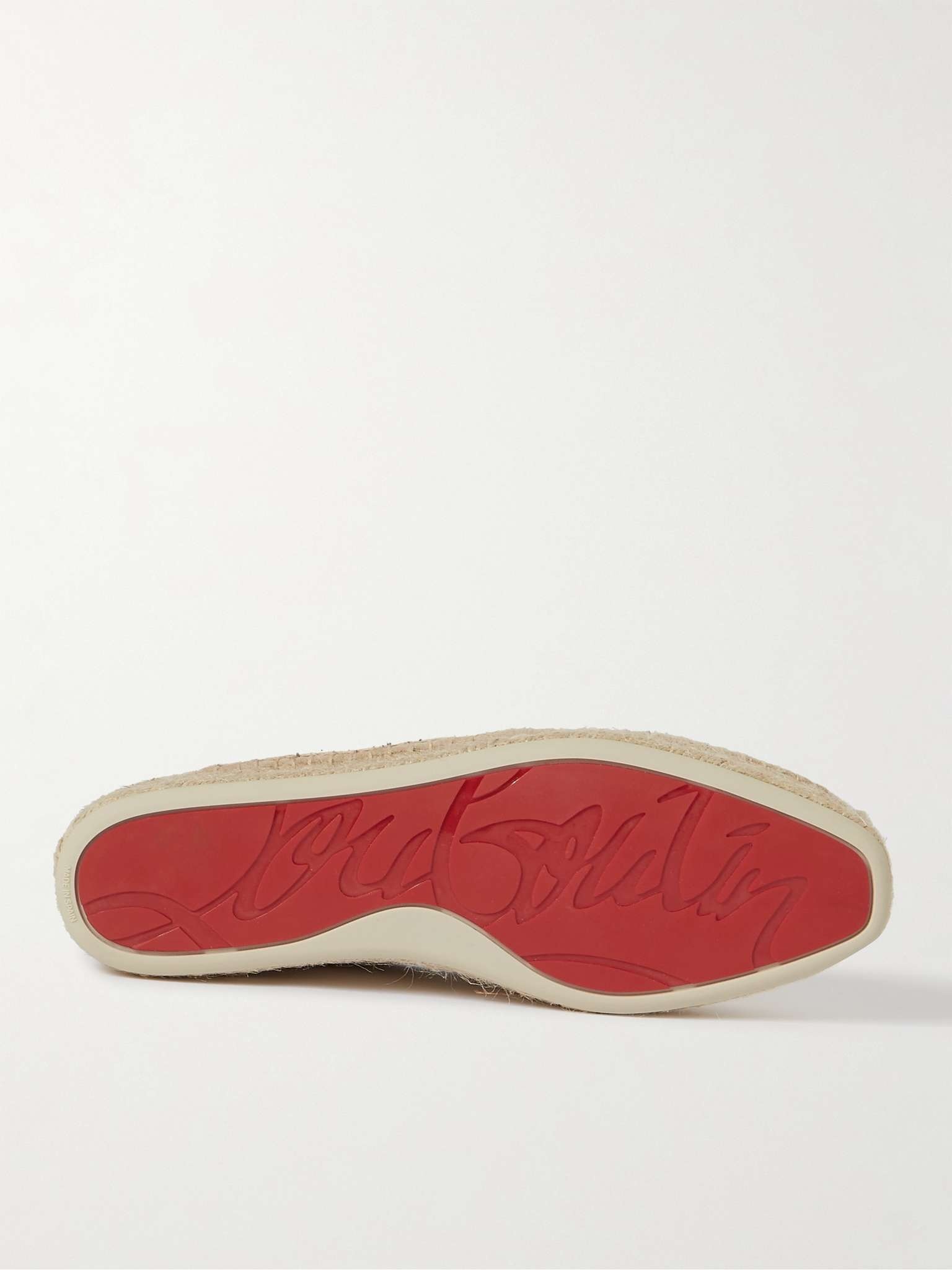 Espadon Perforated Suede Espadrilles - 7