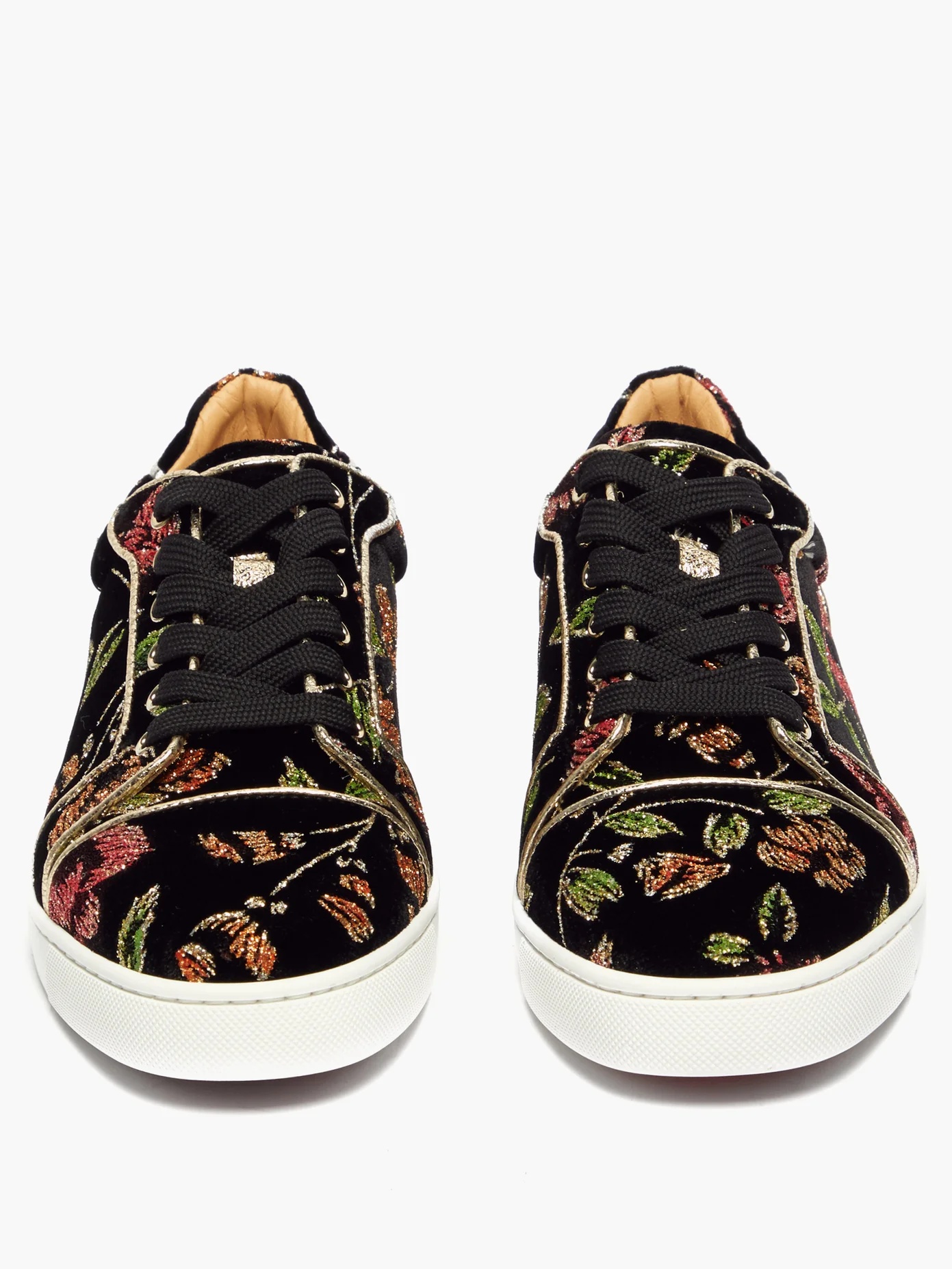 Vieira Orlato floral glitter & velvet trainers - 5