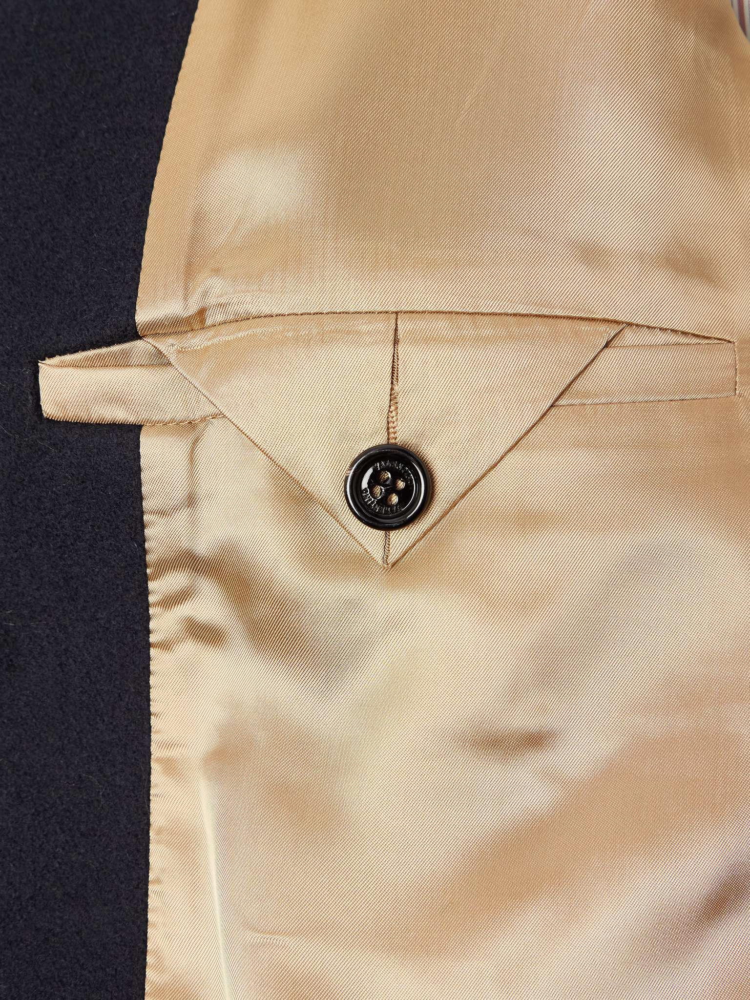 Double-Breasted Wool Peacoat - 5