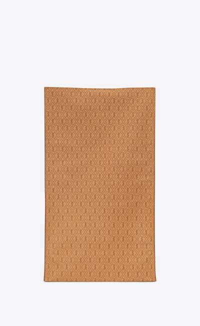 SAINT LAURENT le monogramme deli paper bag in monogram embossed vegetable-tanned leather outlook