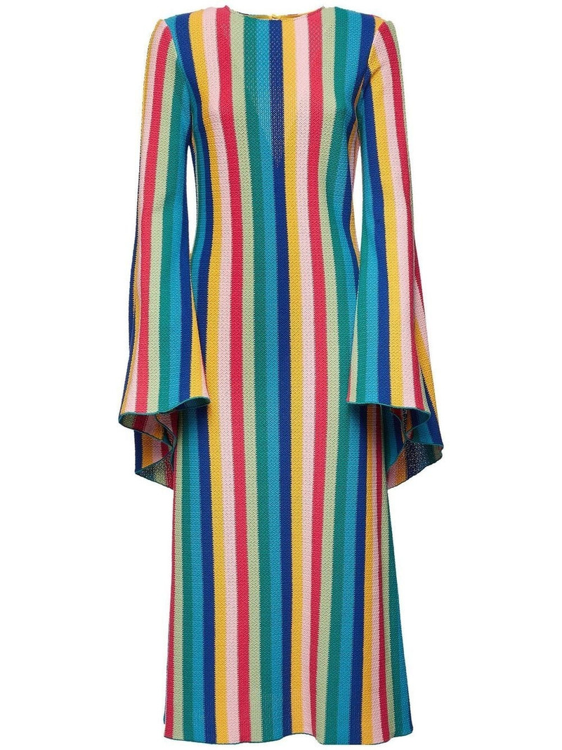 vertical-stripe midi dress 1