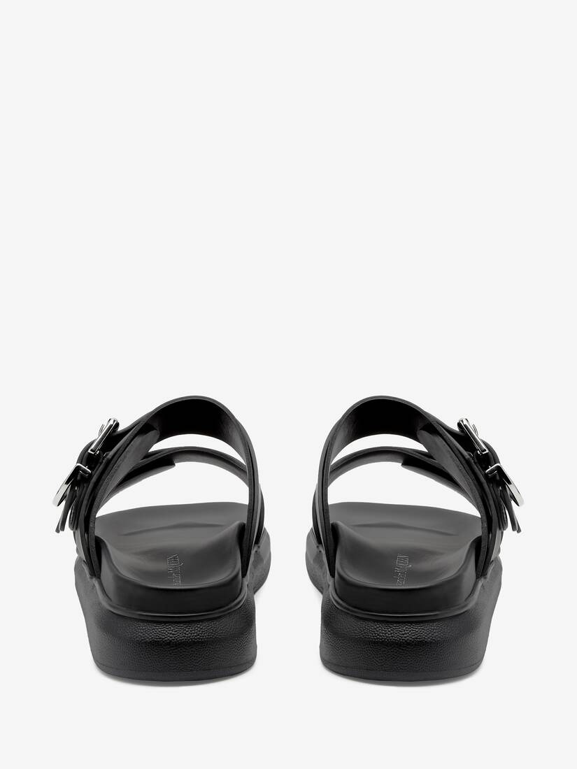 Men's Hybrid Slide in Black/silver - 3
