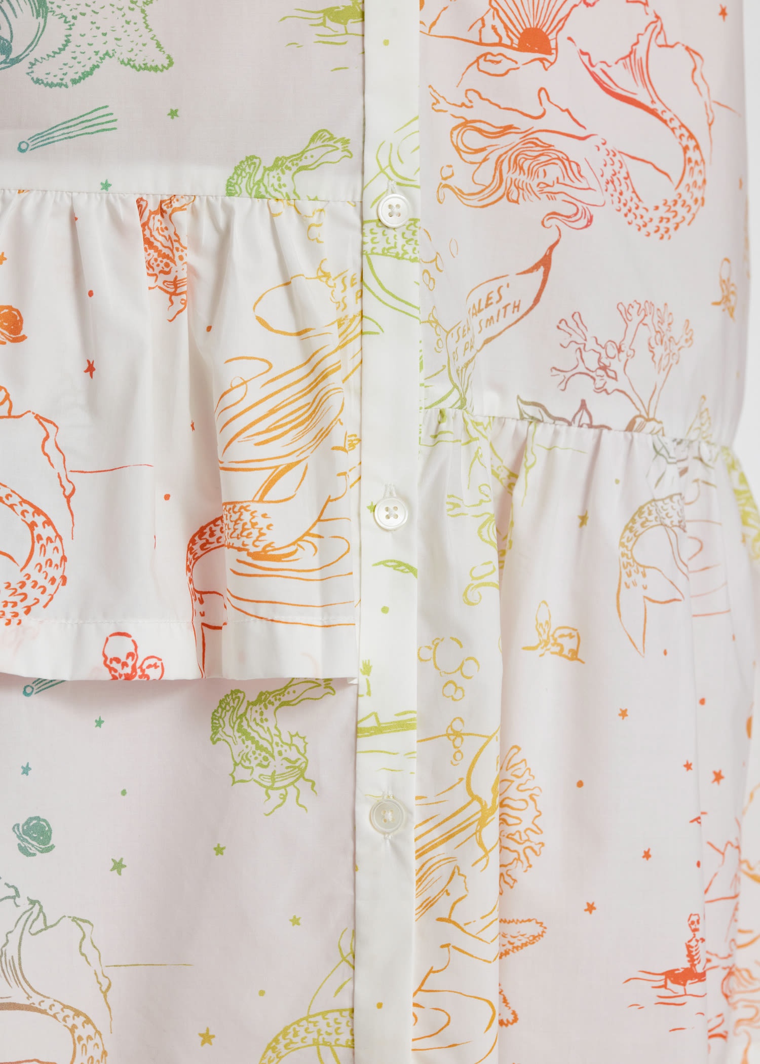 Cotton 'Sea Tales' Shirt Dress - 6