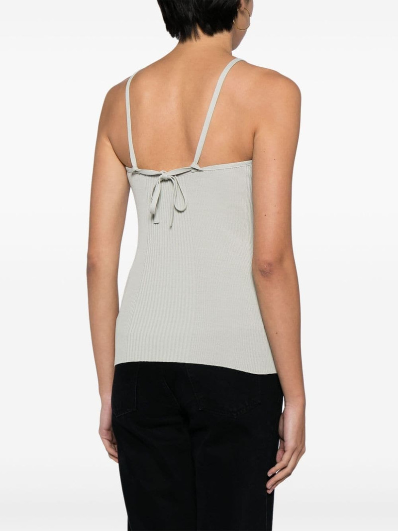 halterneck ribbed tank top 4