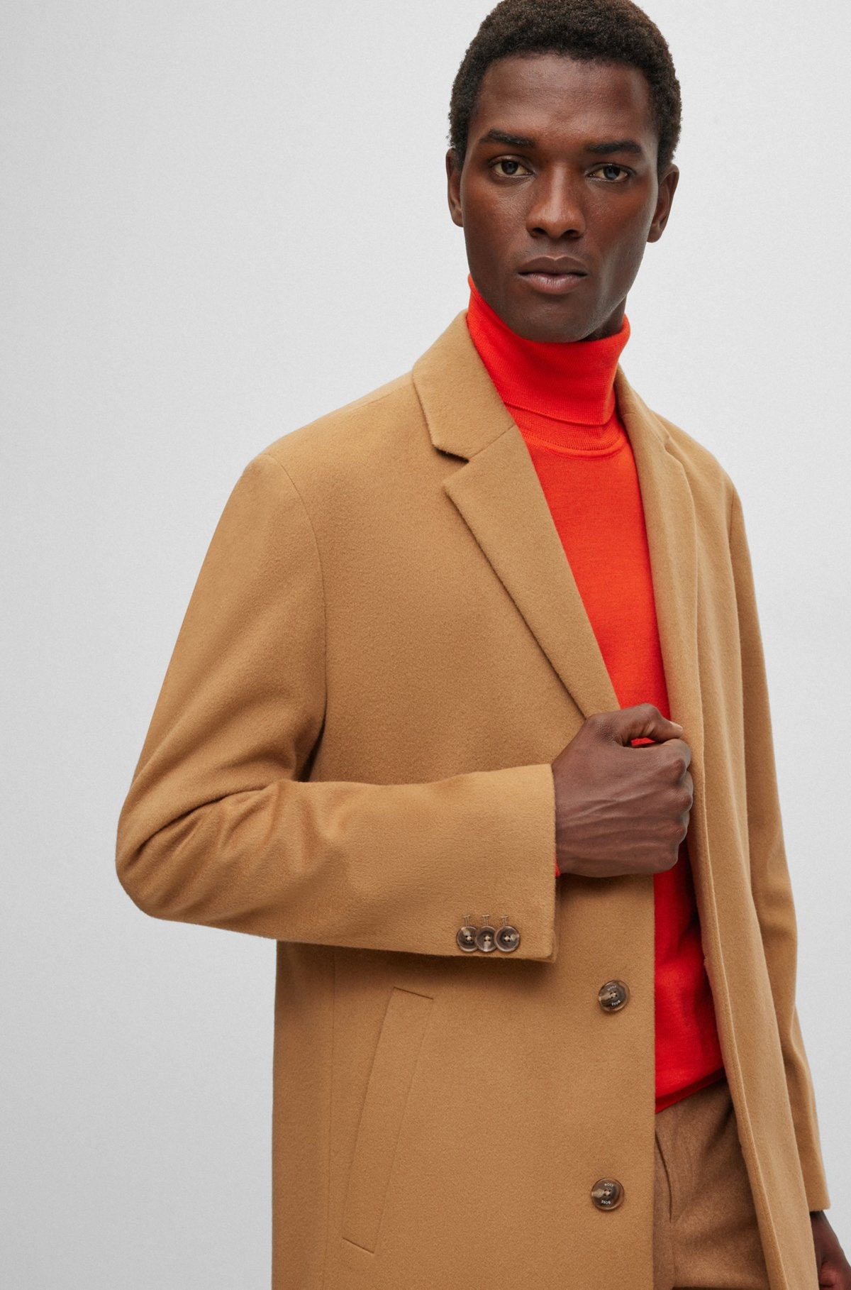 WOOL-BLEND COAT WITH FULL LINING - 6