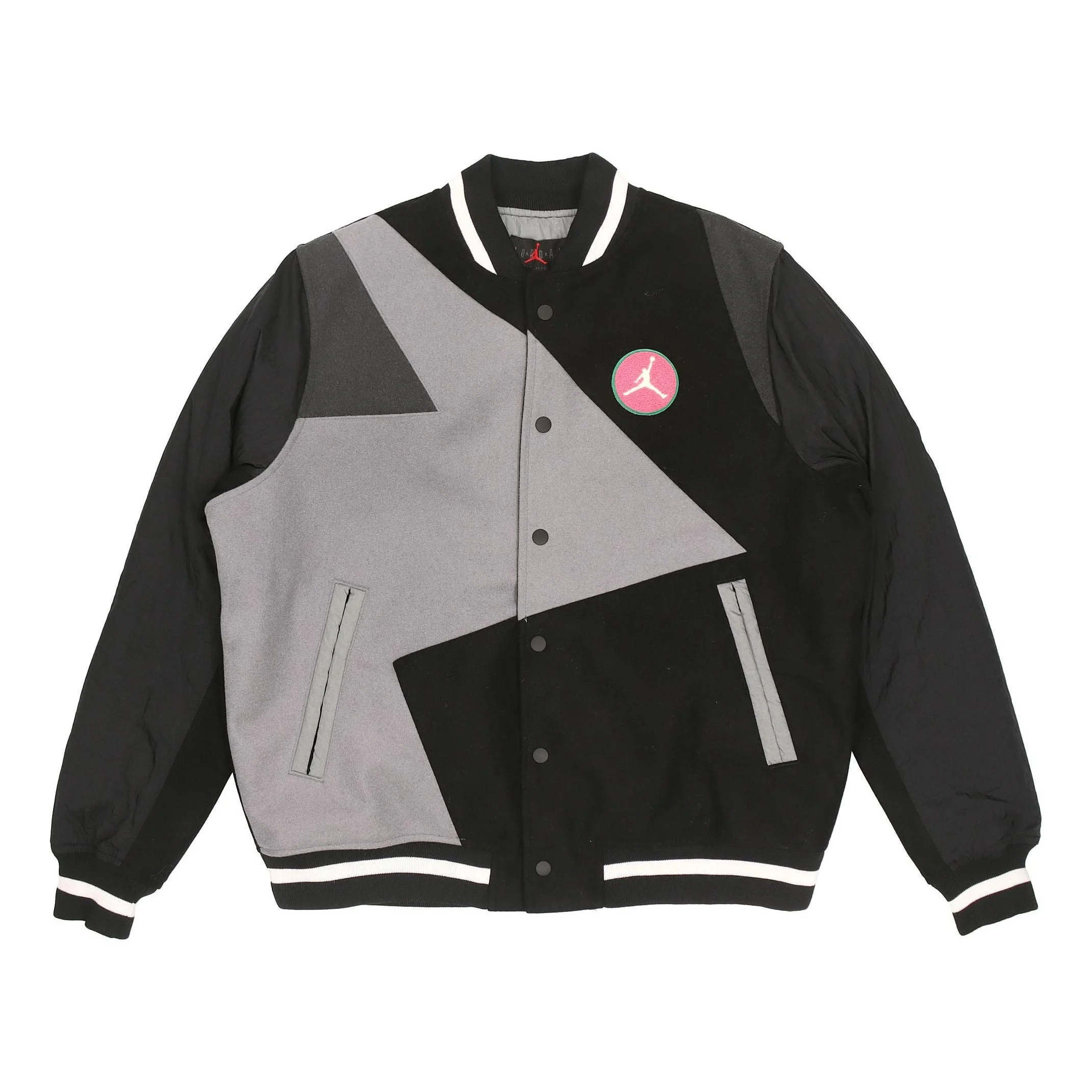 Men's Air Jordan Sport Dna Splicing Casual Sports Baseball Padded Clothes Black CK9351-011 - 1