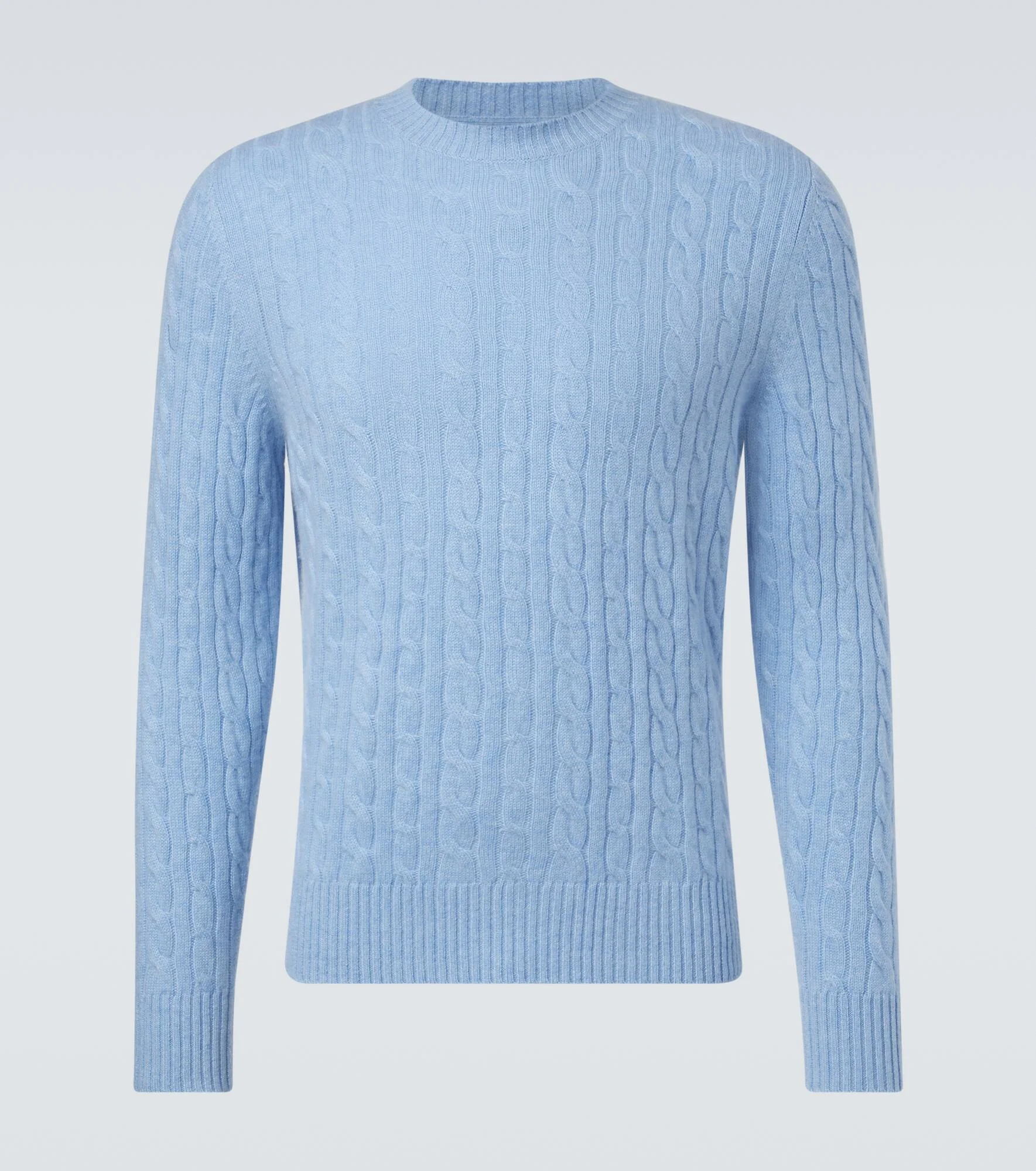 Cable-knit cashmere sweater - 1
