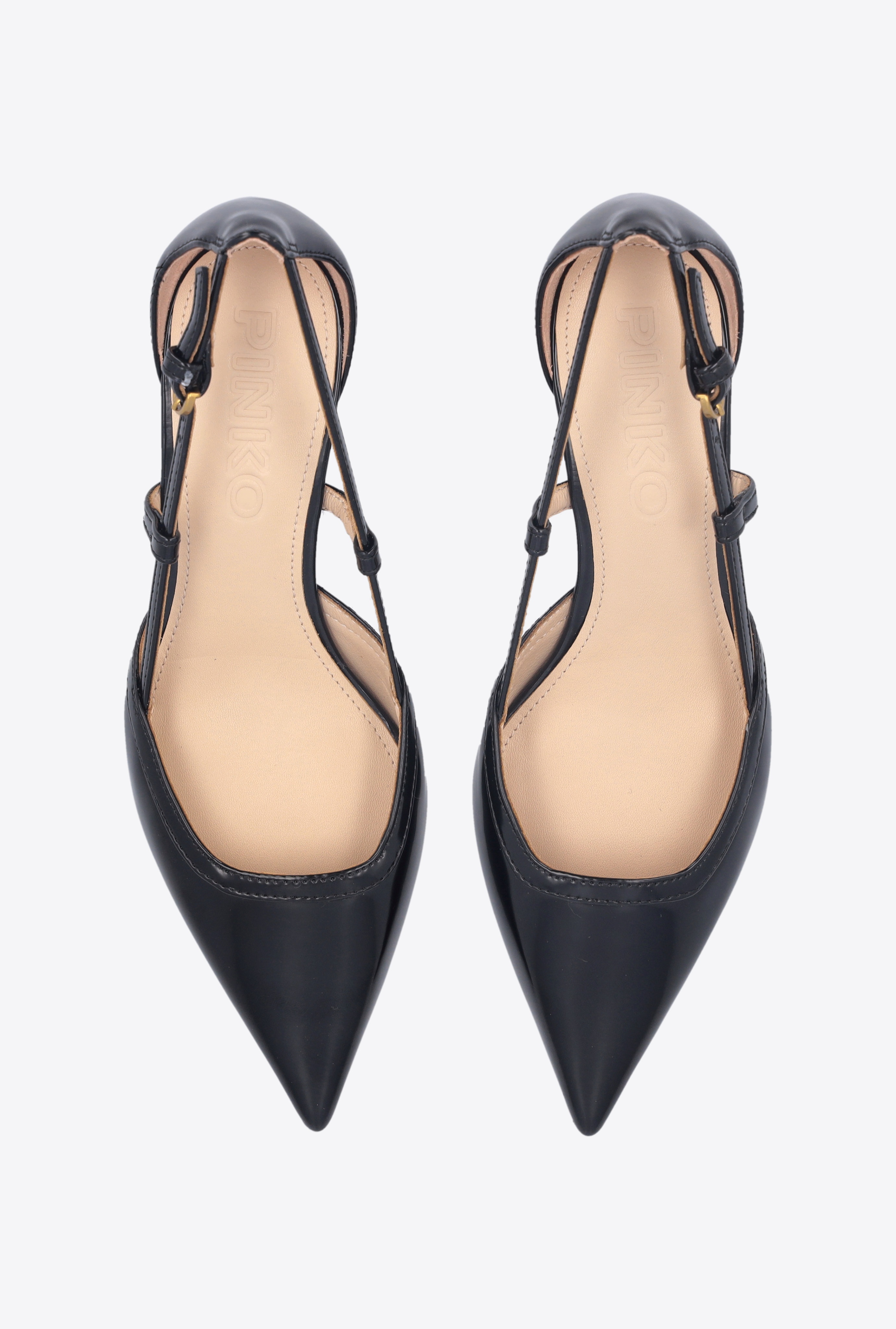 BRUSHED LEATHER PUMPS - 5