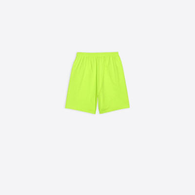 BALENCIAGA Men's Bb Corp Sweat Shorts in Yellow outlook