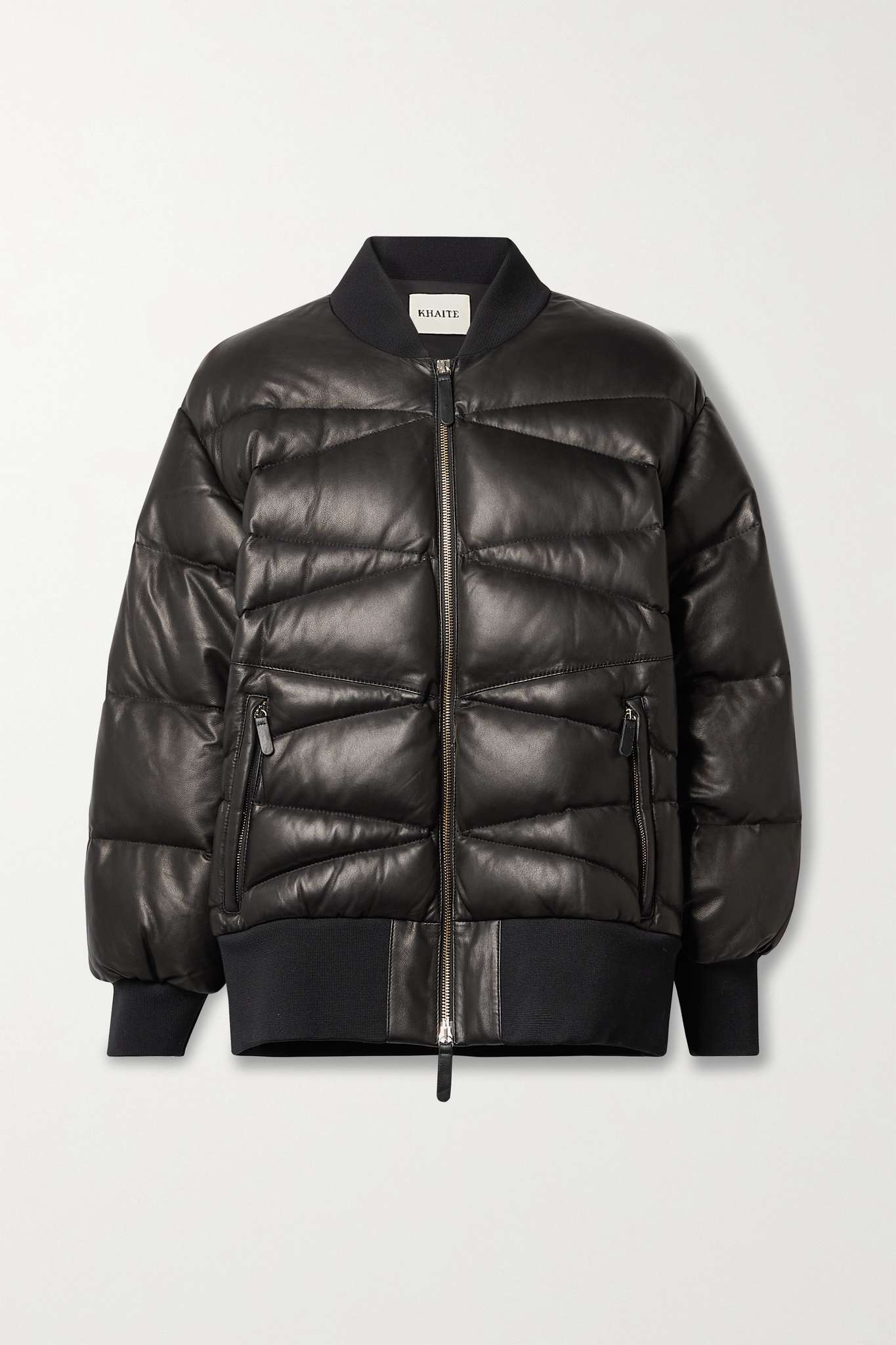 Jackson quilted leather down bomber jacket - 1