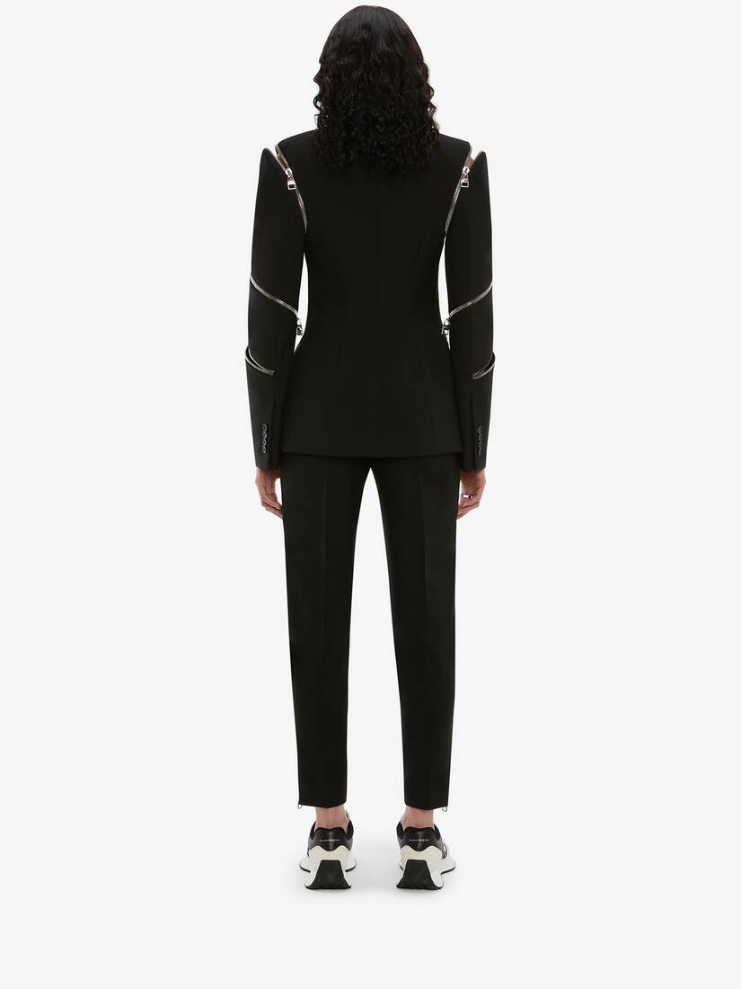 Spiral Zip Jacket in Black - 4