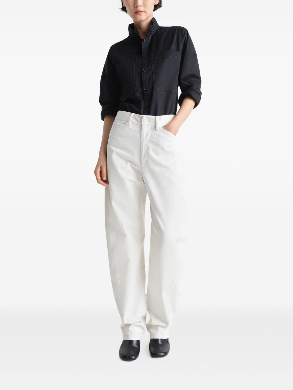 high-waisted trousers - 2