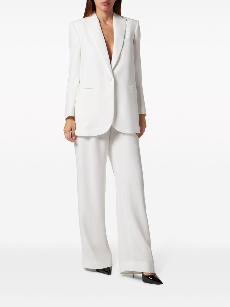 PHILIPP PLEIN Cady shoulder-padded blazer outlook