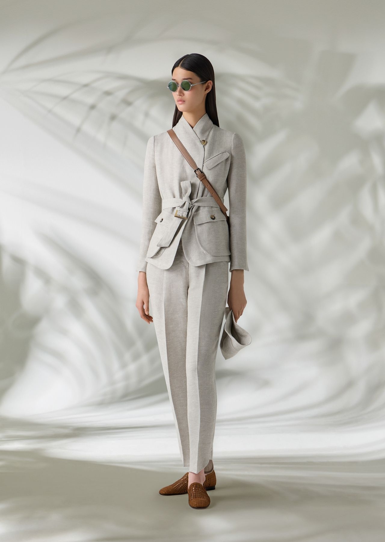 Icon oval-leg trousers in hemp and linen-blend drill - 6