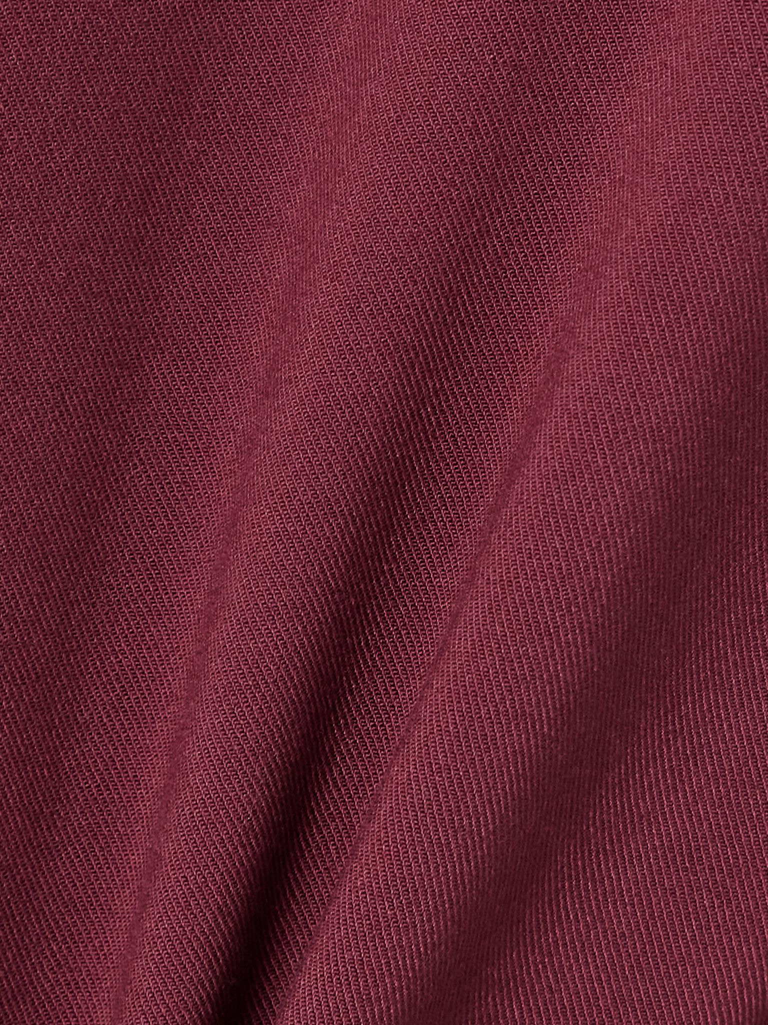 Belted layered pleated twill midi dress Burgundy - 4
