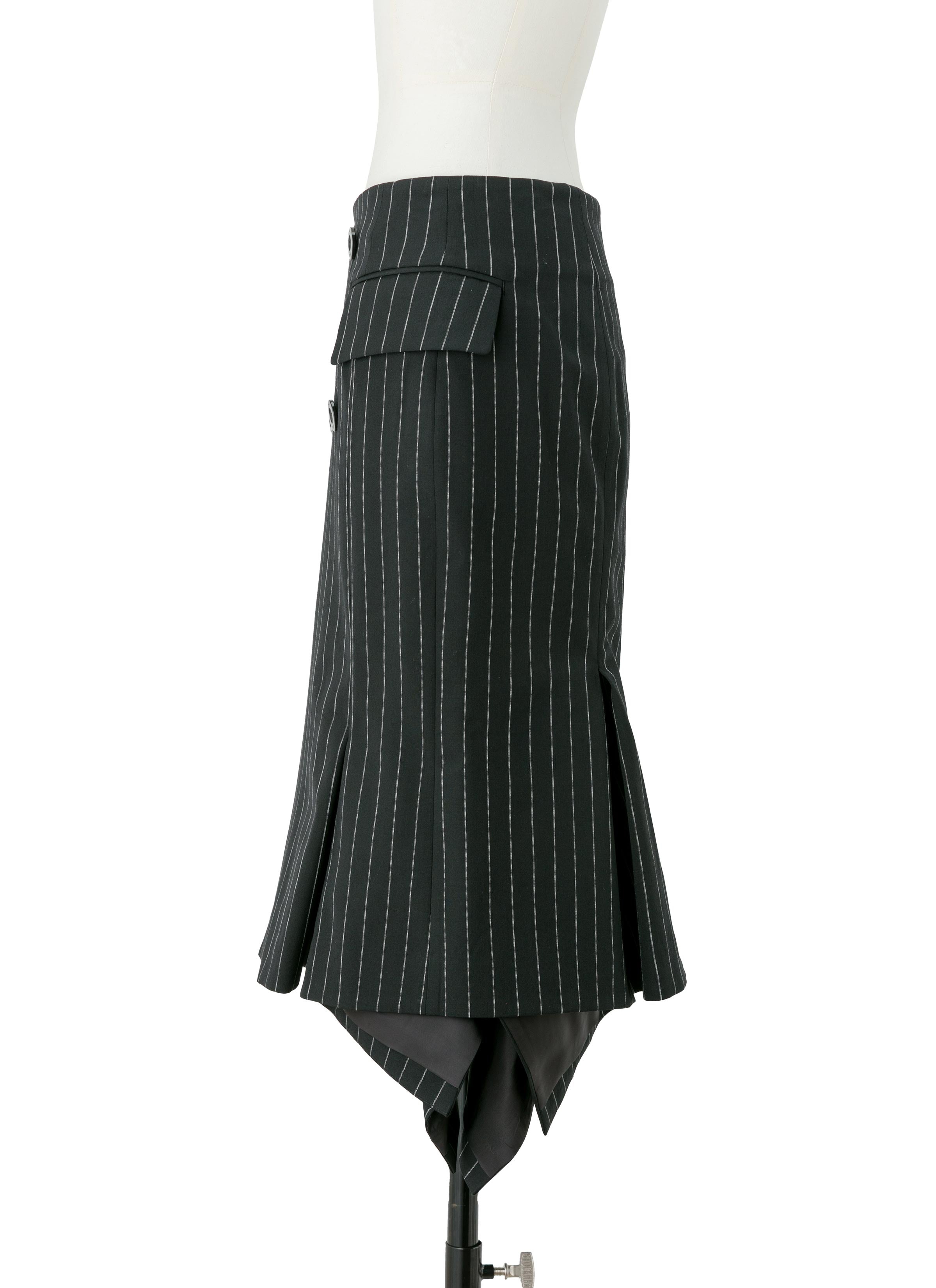 Wool Silk Suiting Skirt - 3