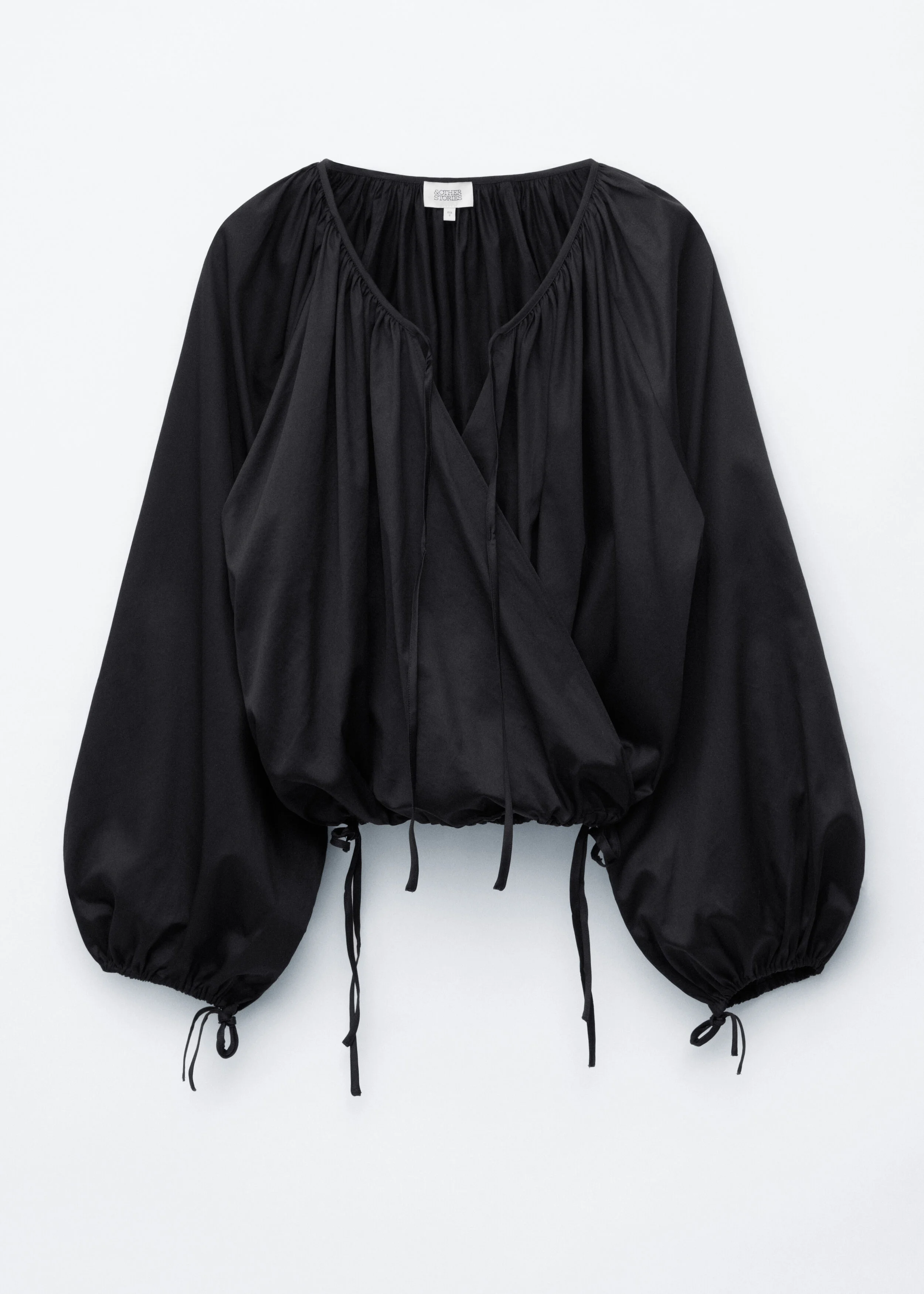 Wrap Cotton Blouse - 1
