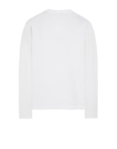 Stone Island 21013 COTTON JERSEY_GARMENT DYED WHITE outlook