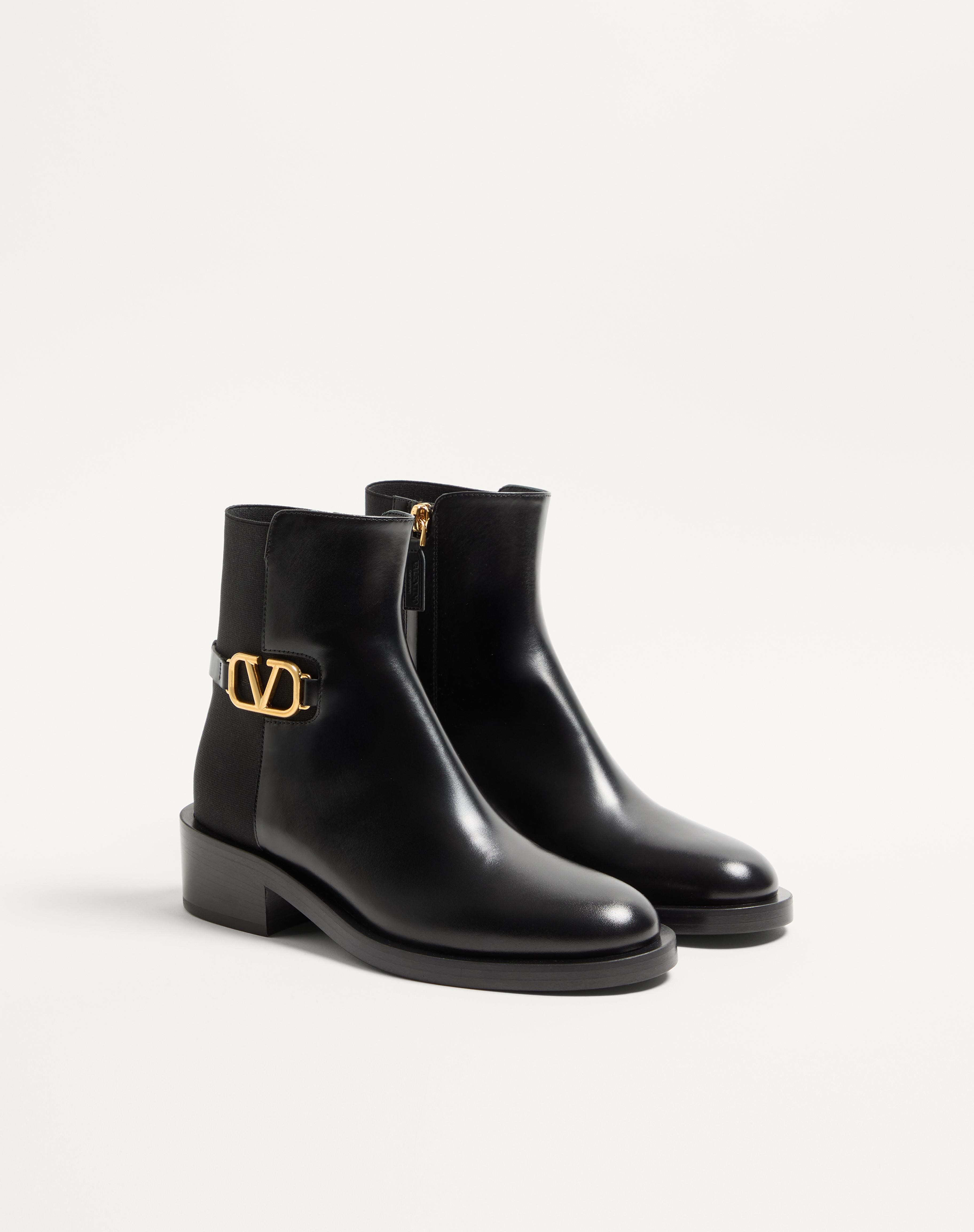 VLOGO SIGNATURE CALFSKIN ANKLE BOOT 30MM - 3