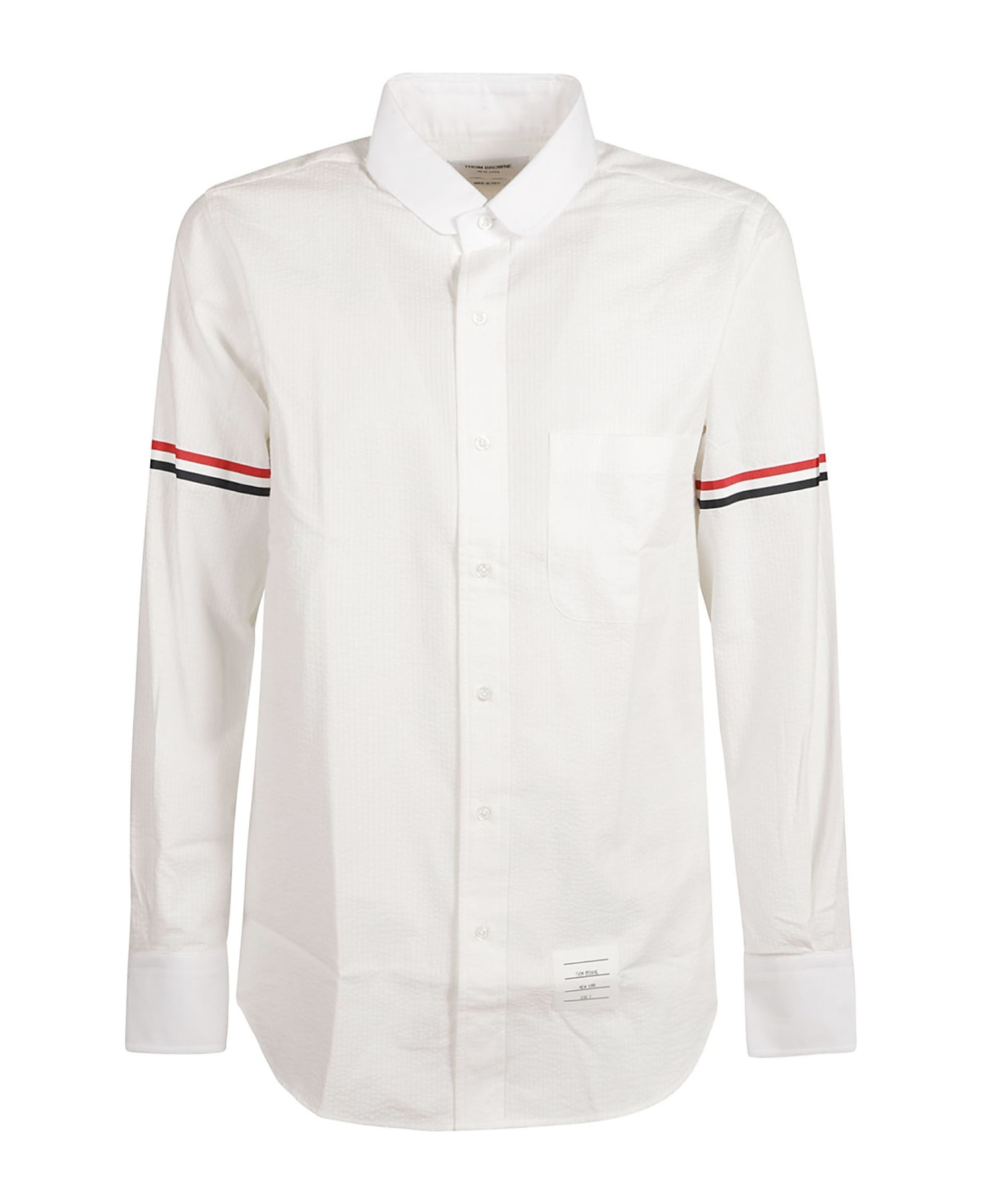 Straight Fit Round Collar Shirt - 1