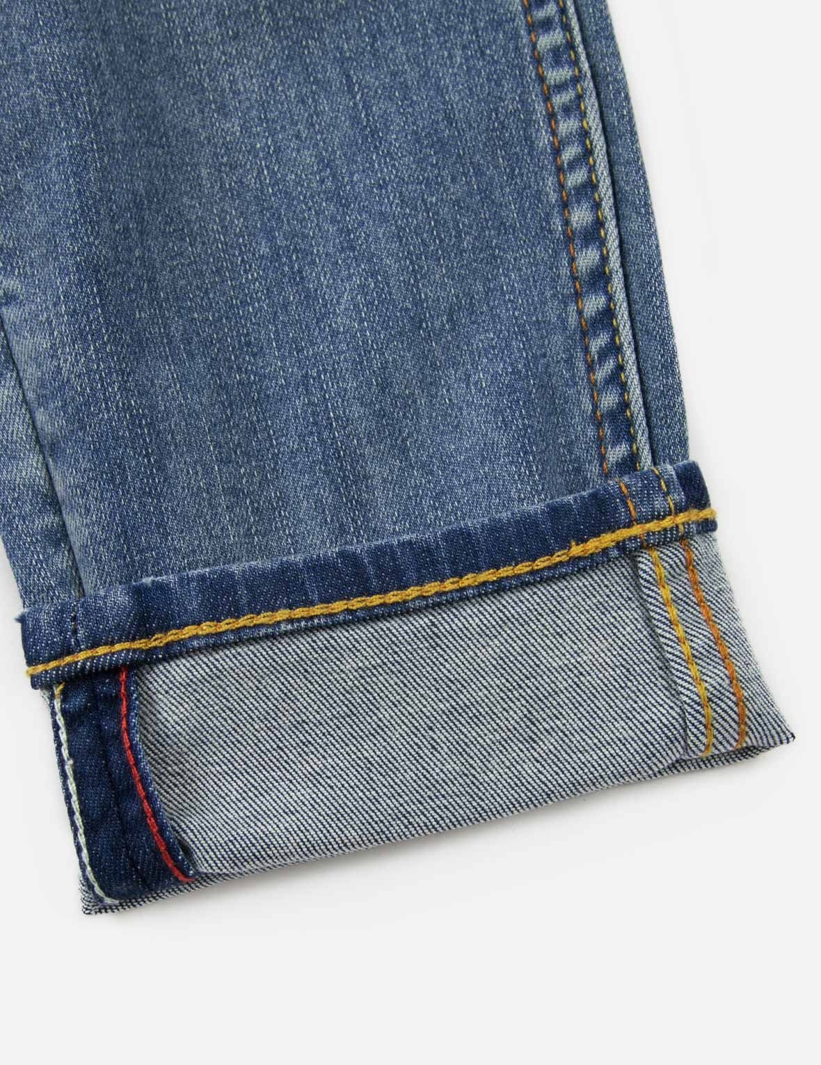 LOGO AND SEAGULL EMBROIDERY SKINNY JEANS - 11