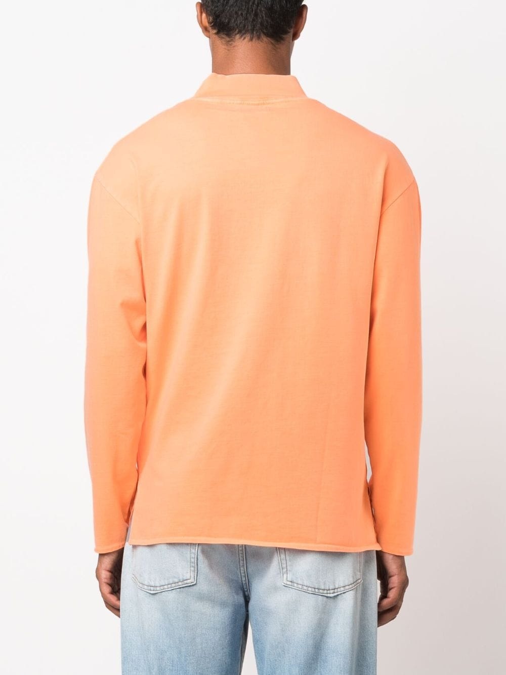 high-neck cotton sweatshirt - 5