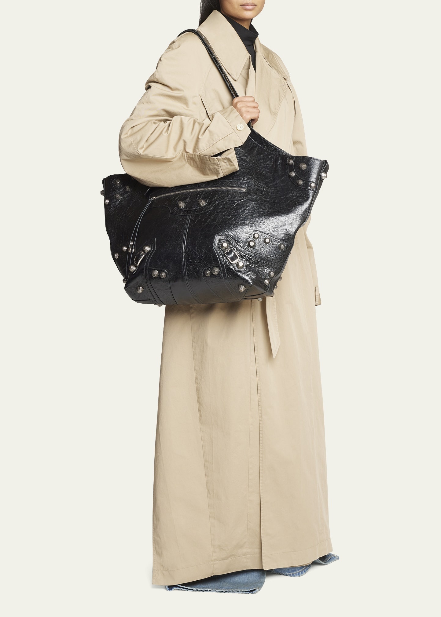 【直営店セール 送料込】BALENCIAGA Le Cagole トート BALENCIAGA Le Cagole ミディアム レザー トートバッグ 人気