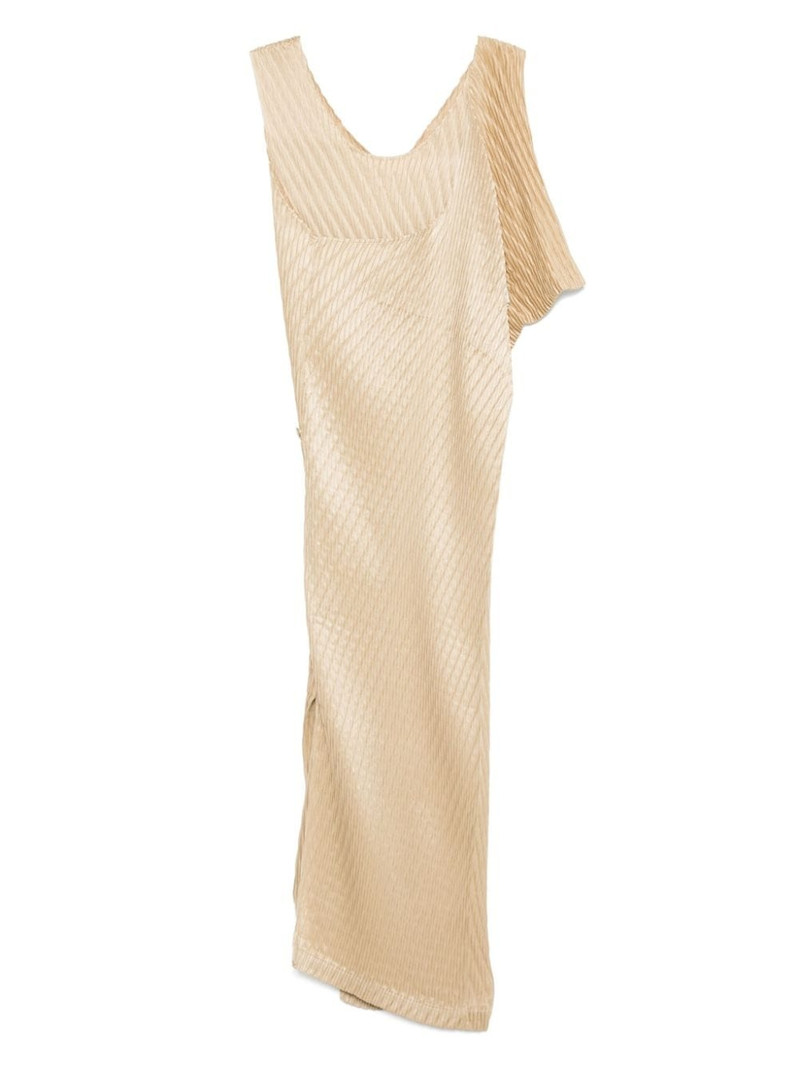 ISSEY MIYAKE wrap midi dress outlook