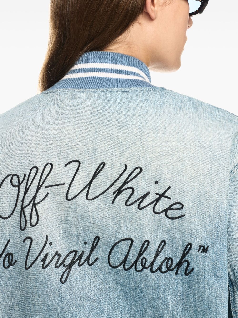 denim bomber jacket - 5
