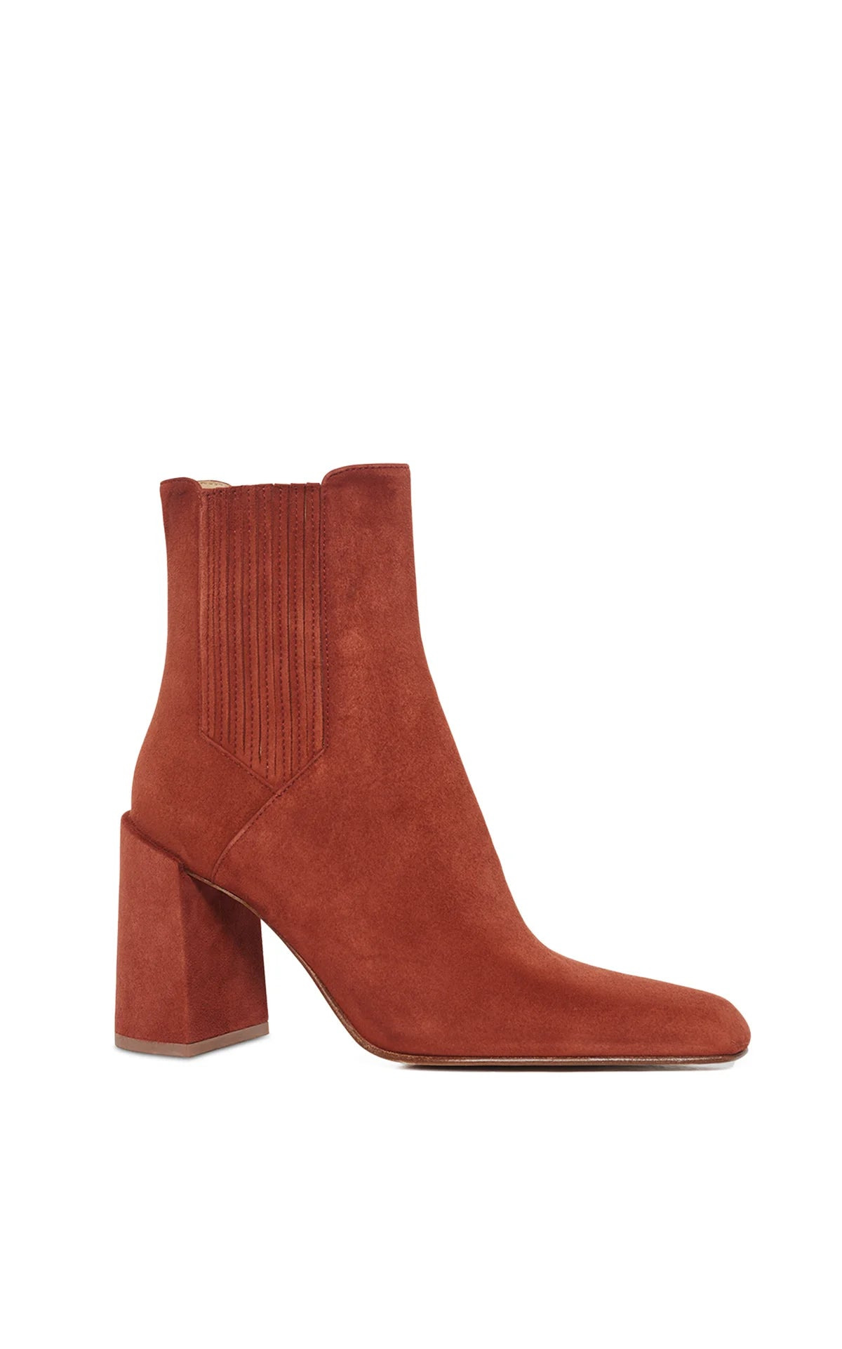 Luke High Heel Boot in Burnt Sienna Suede - 3