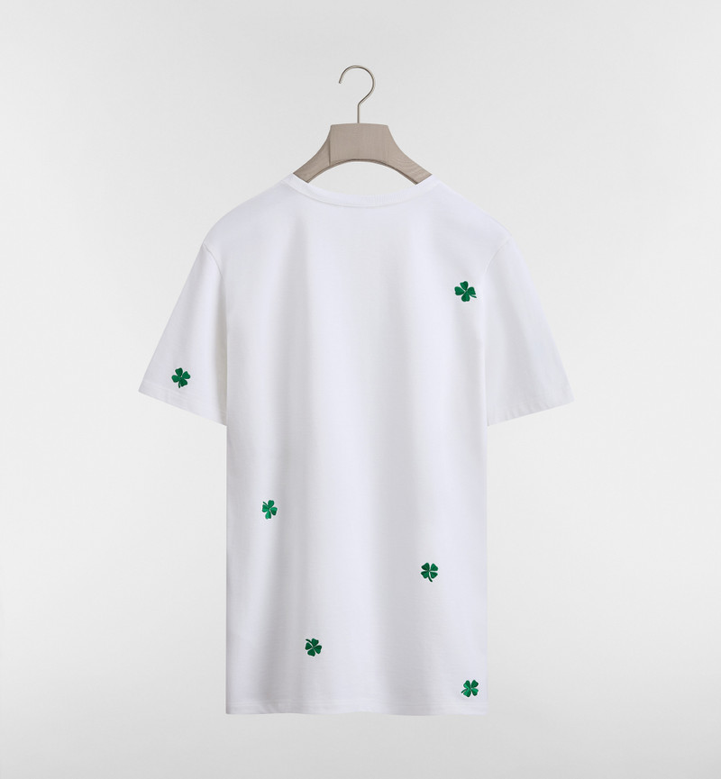 Dior T-Shirt with Dior Clover Embroidery, Relaxed Fit outlook