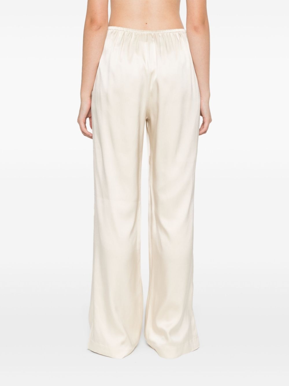 straight-leg silk trousers - 4