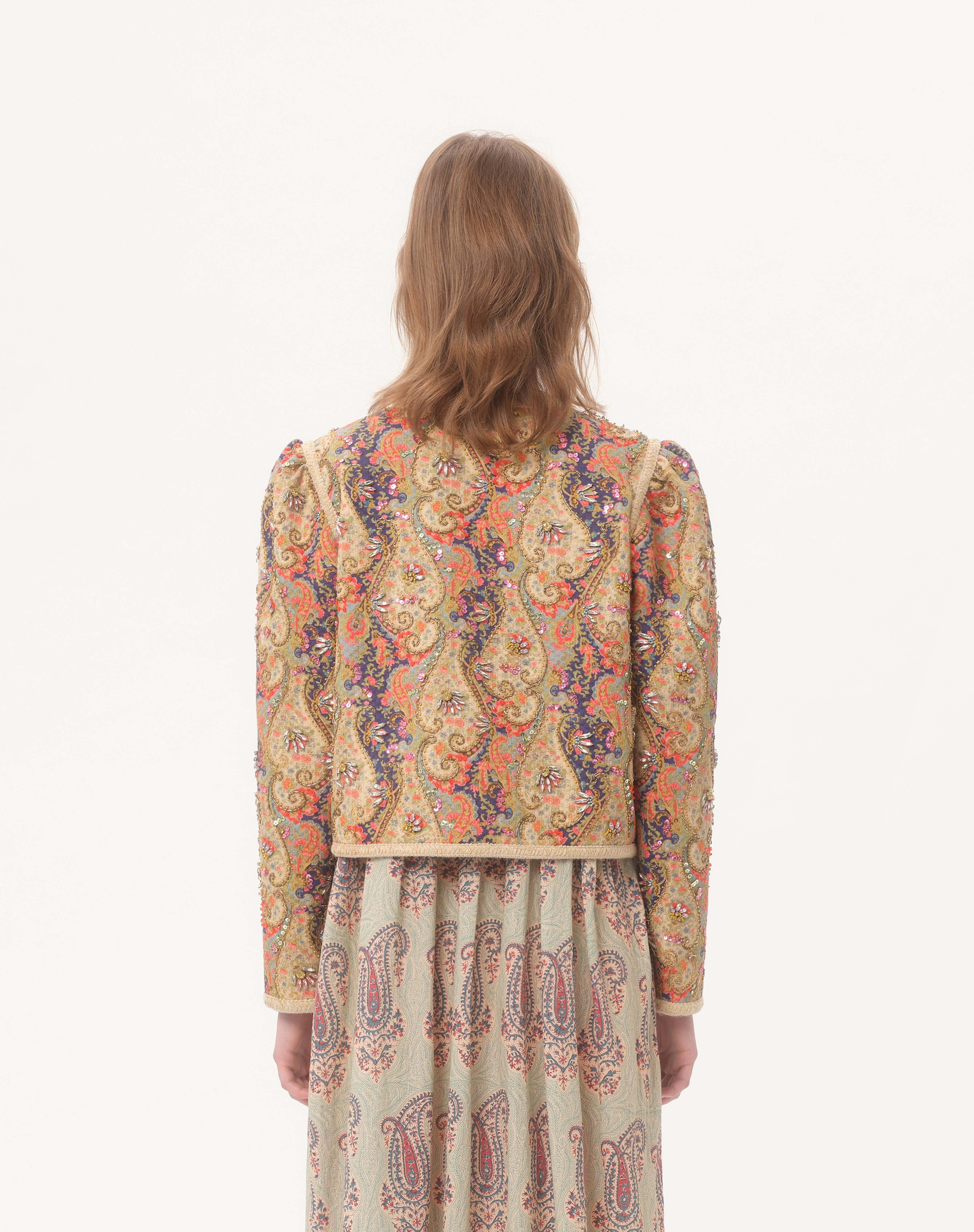 PIQUET JACKET WITH VOYAGE IMAGINAIRE PAISLEY PRINT - 7