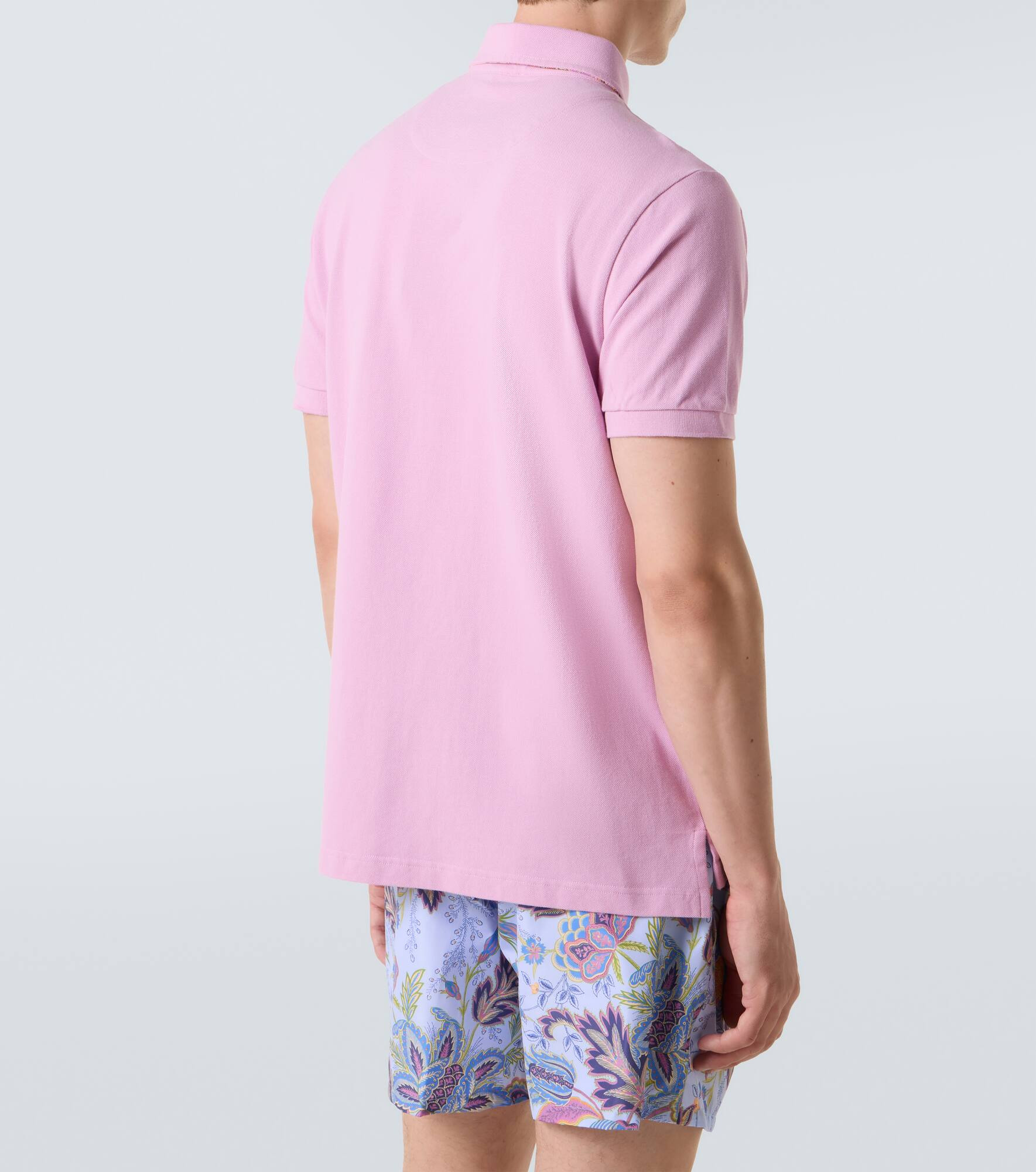 Cotton piqué polo shirt - 4