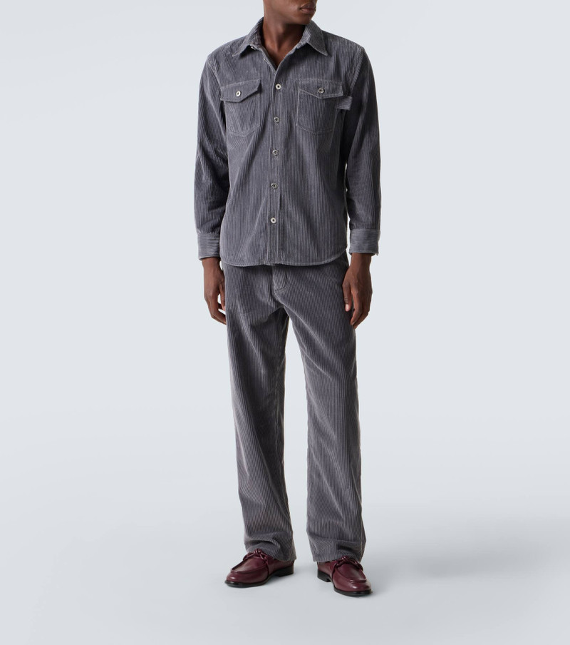 Bottega Veneta Matt cotton corduroy straight pants outlook