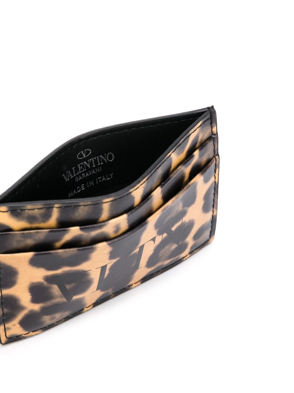 VLTN leopard print cardholder - 3