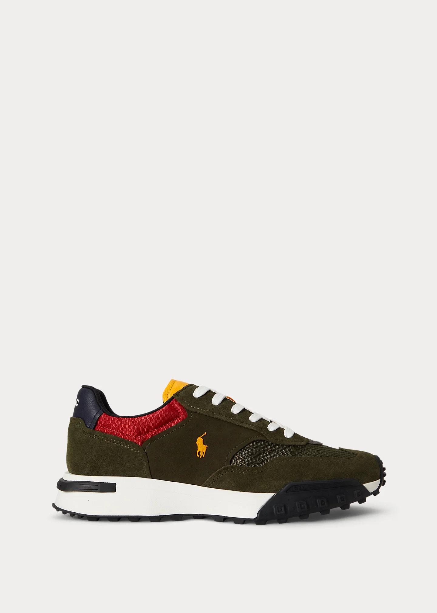 Eldridge Suede-Paneled Sneaker - 1