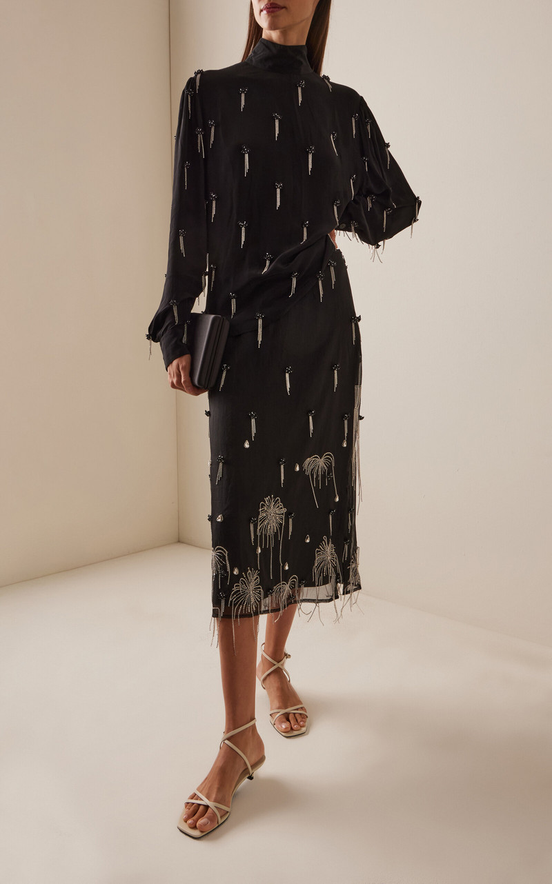 RACHEL COMEY Yanni Organza Skirt black outlook