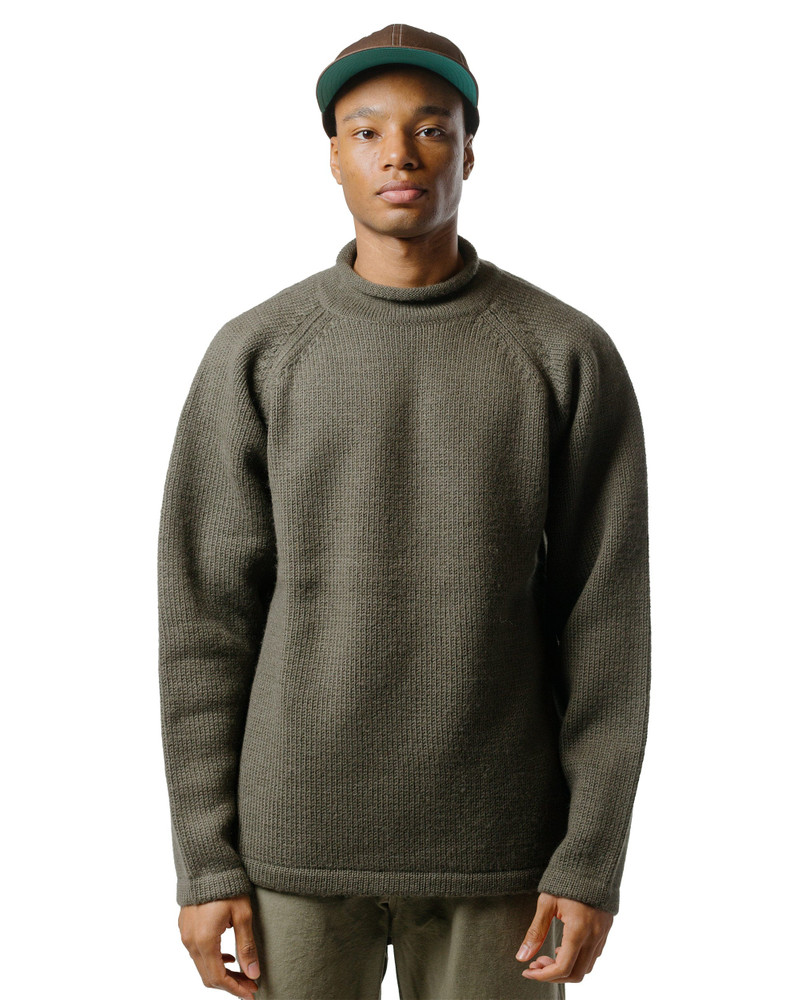 nonnative Adventurer Roll Neck Sweater Wool Yarn Khaki outlook