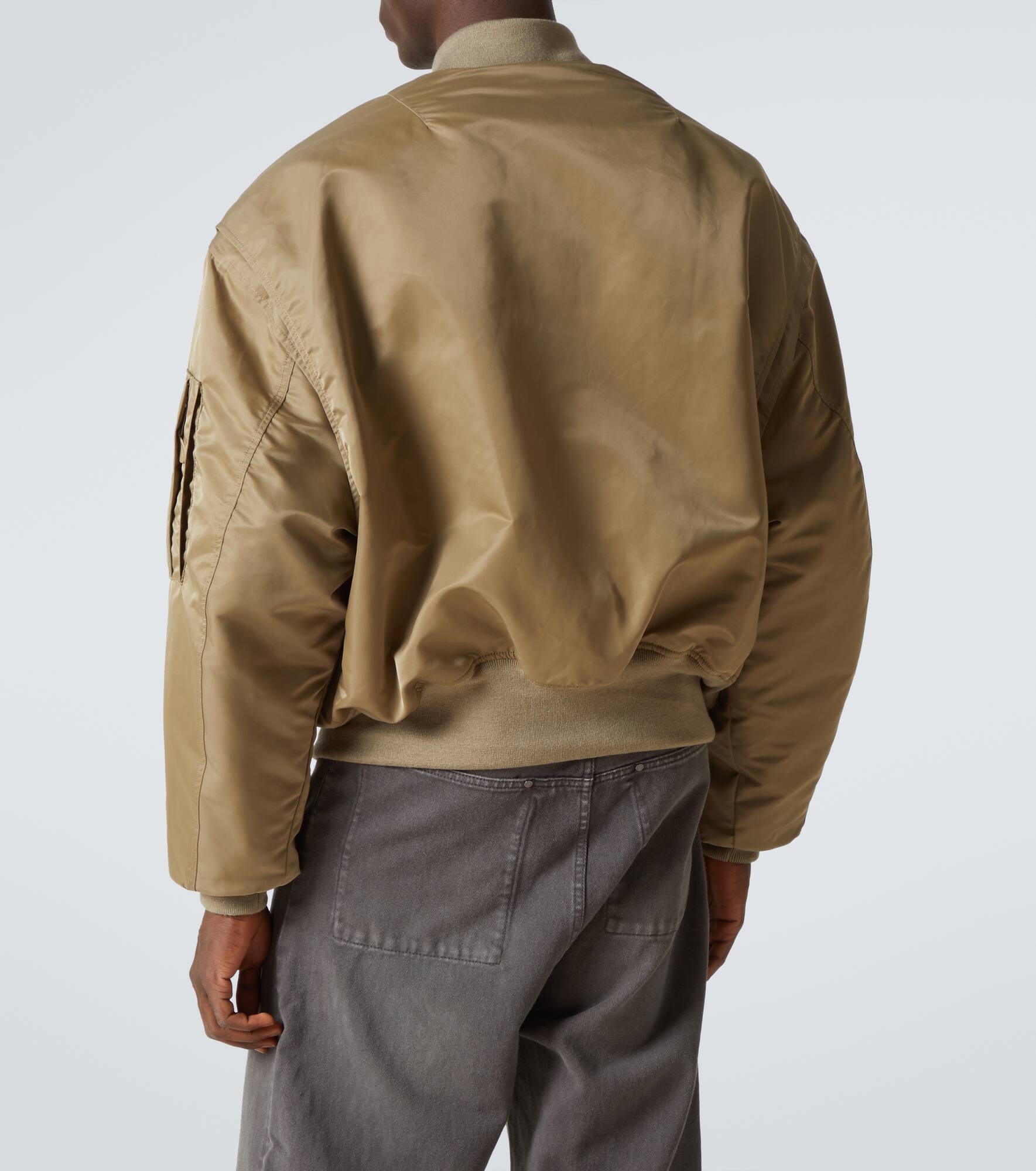 Broad smocked bomber jacket - 4