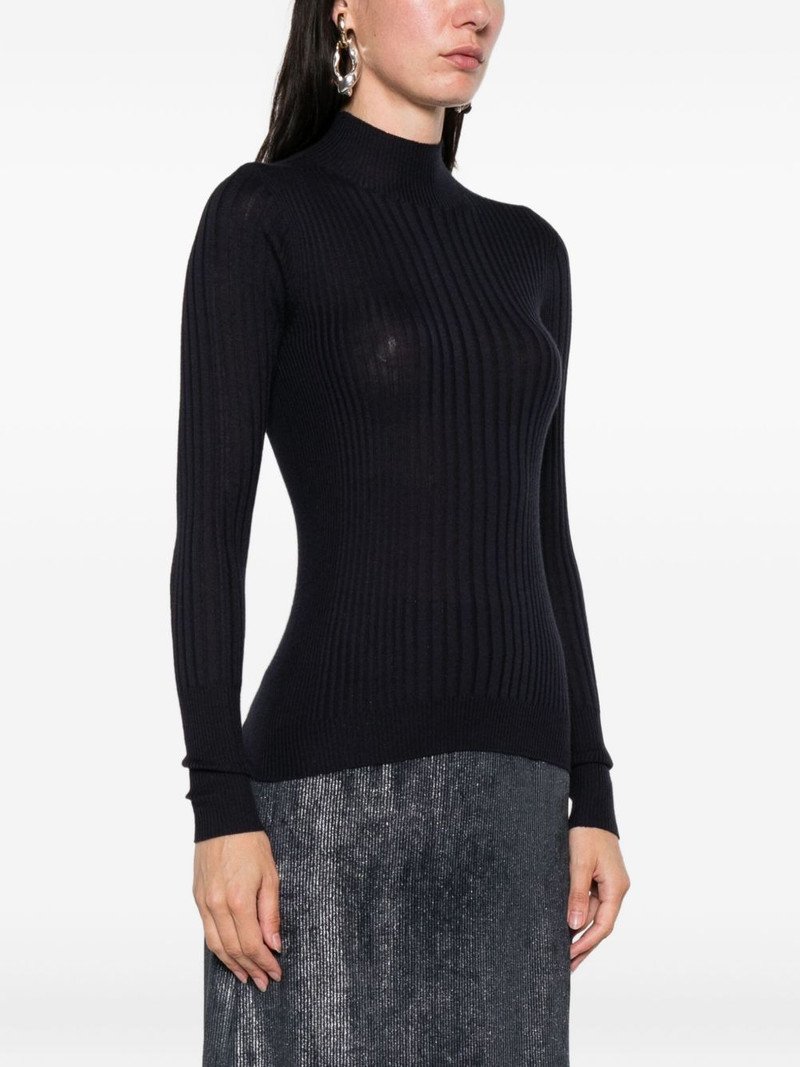 ribbed mock-neck top 3