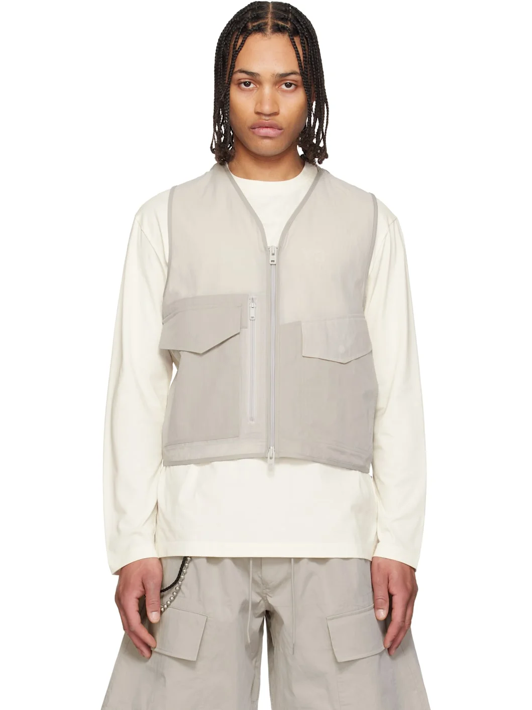 Taupe Tactical Utility Vest - 1