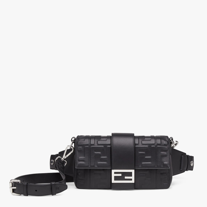 Black nappa leather bag 1